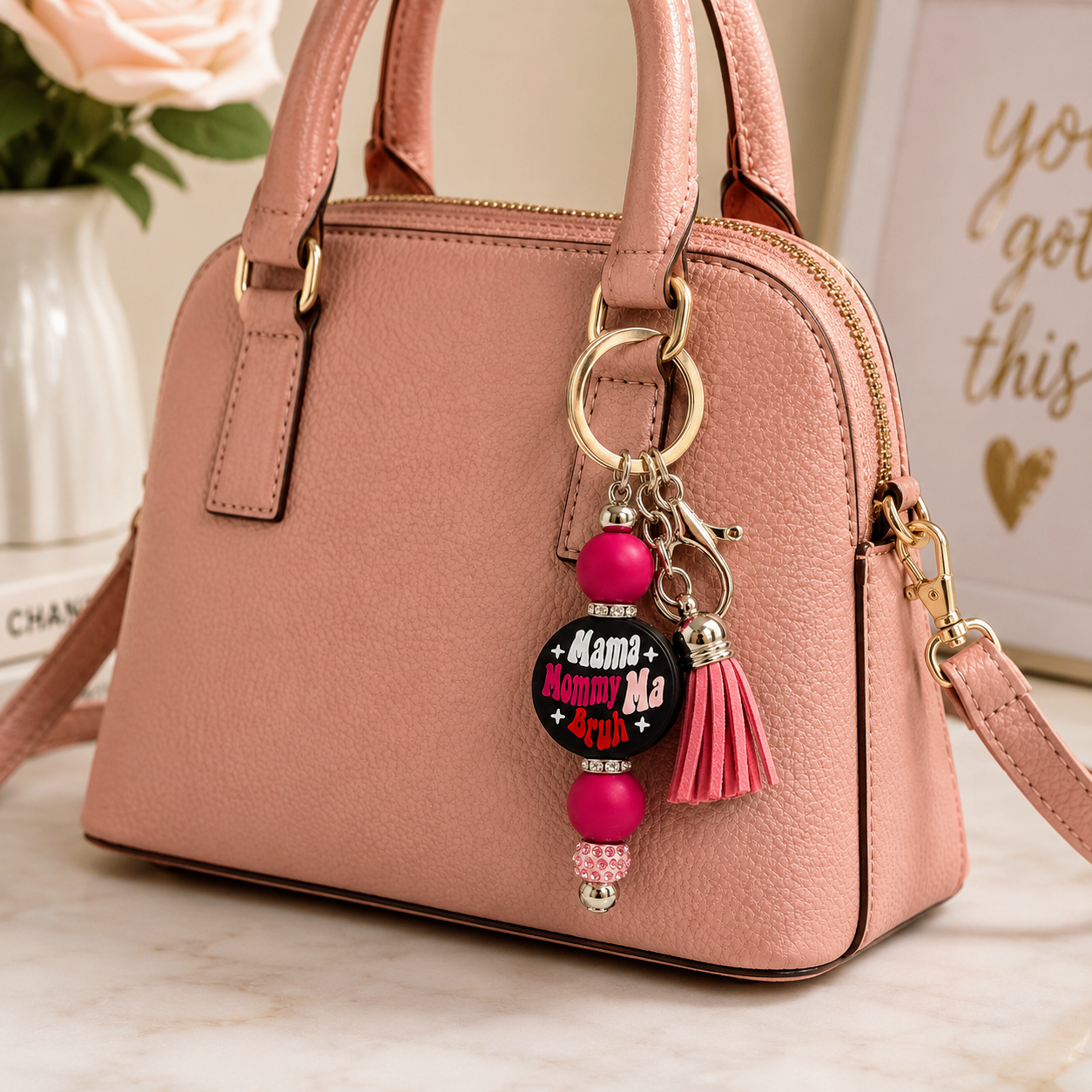 "Mommy, Mama, Ma, Bruh" Keychain/Bag Charm