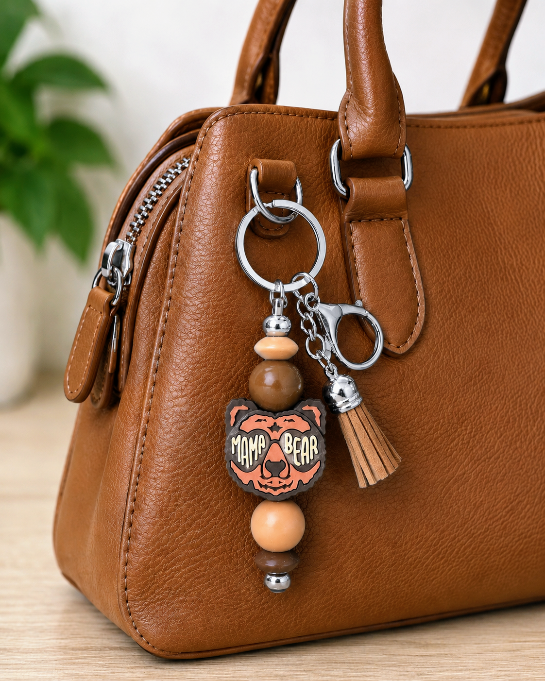 "Mama Bear" Keychain/Bag Charm