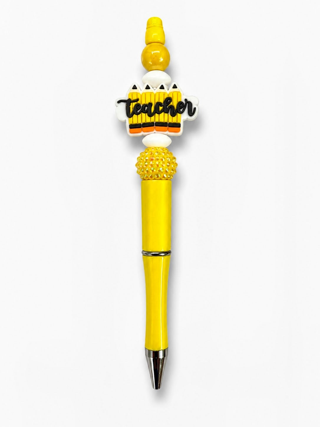 Yellow "Teacher" with pencils Ink pen